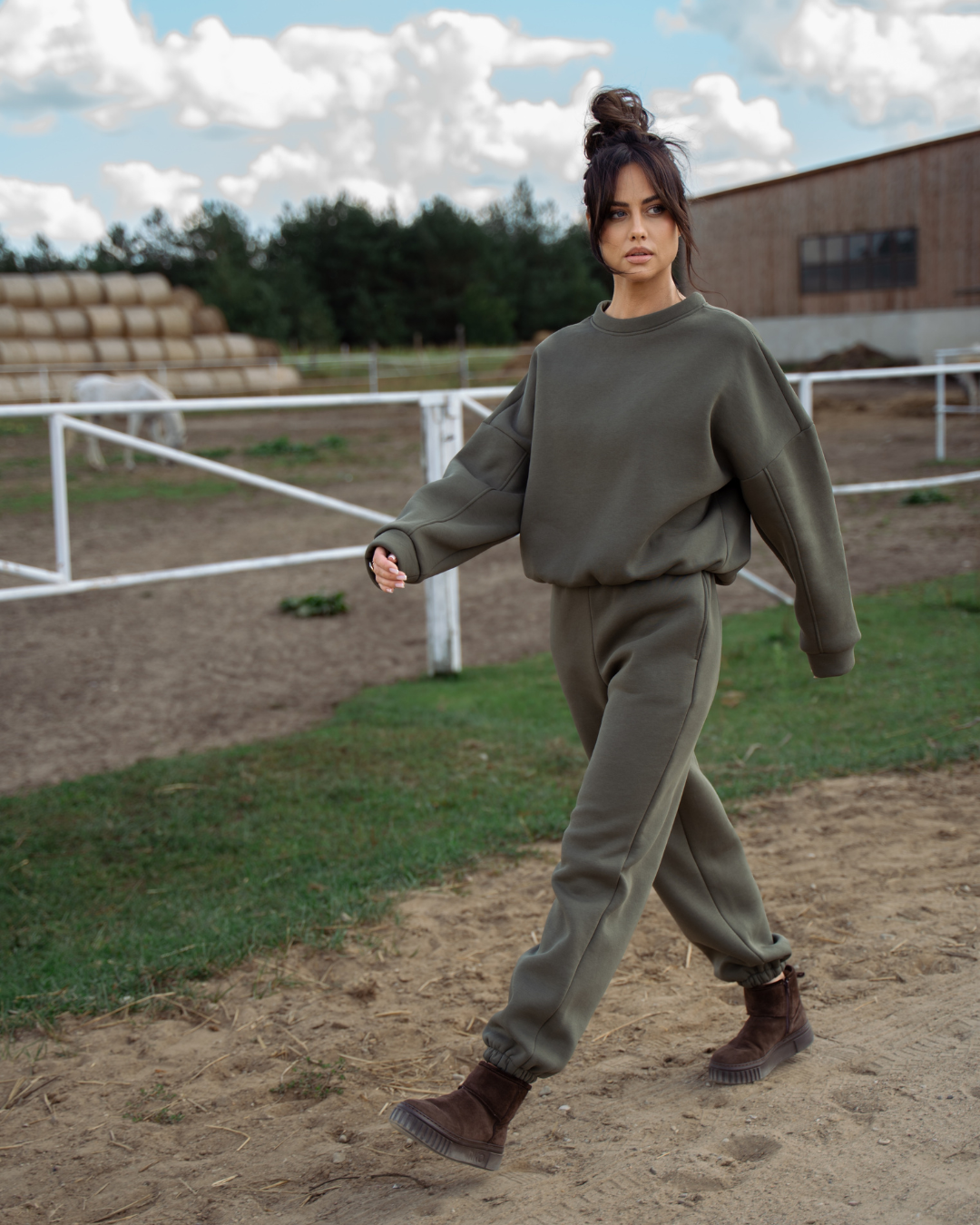 Komplet Anna Khaki Texas