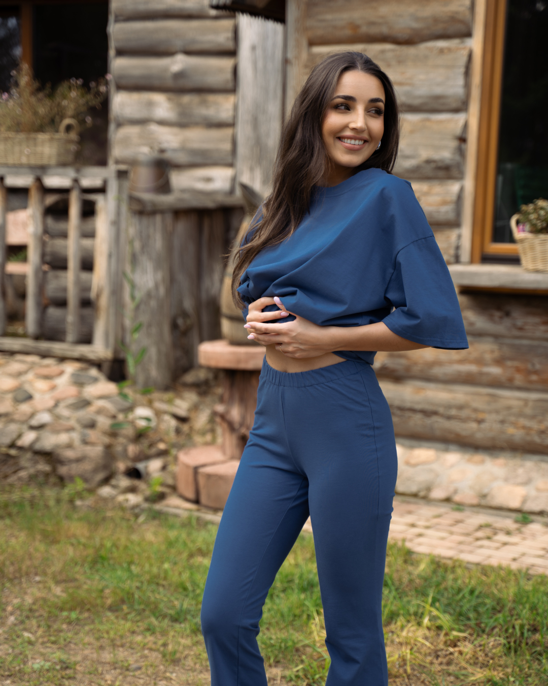 LEGGINSY FLARE INDIGO