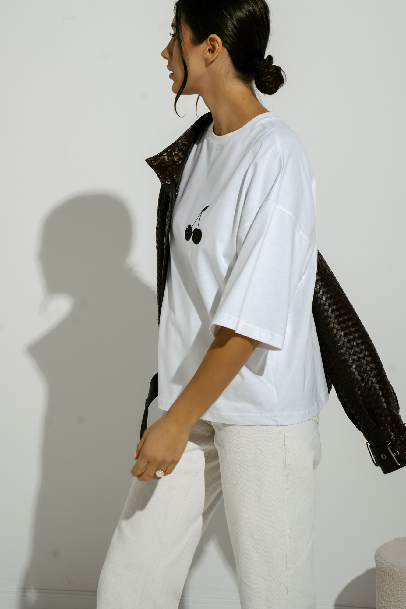 T-shirt Cherry (biała)