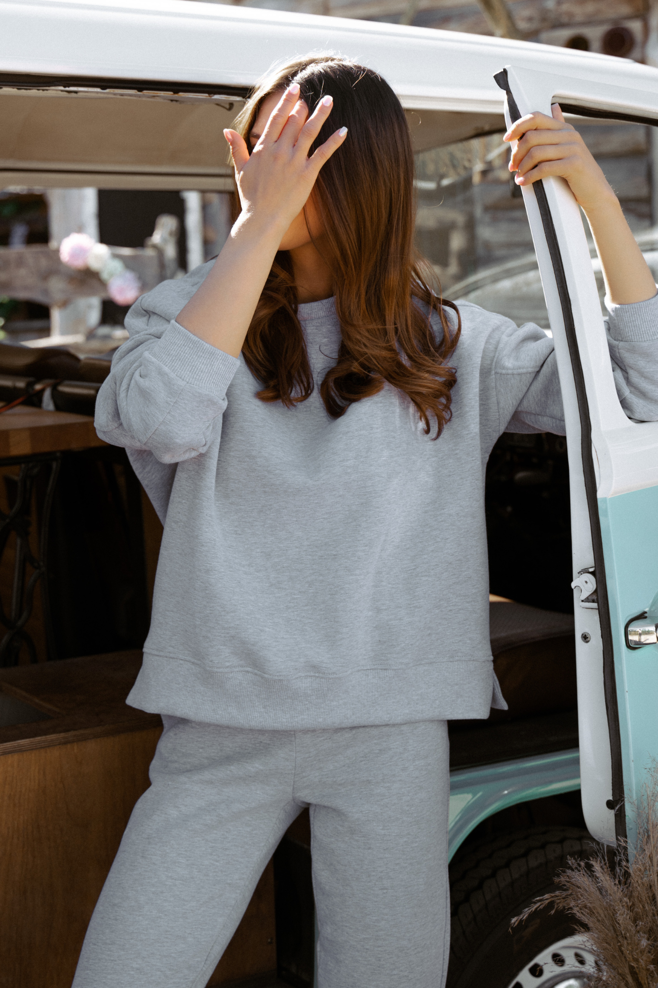 Cornelia Melange tracksuit set