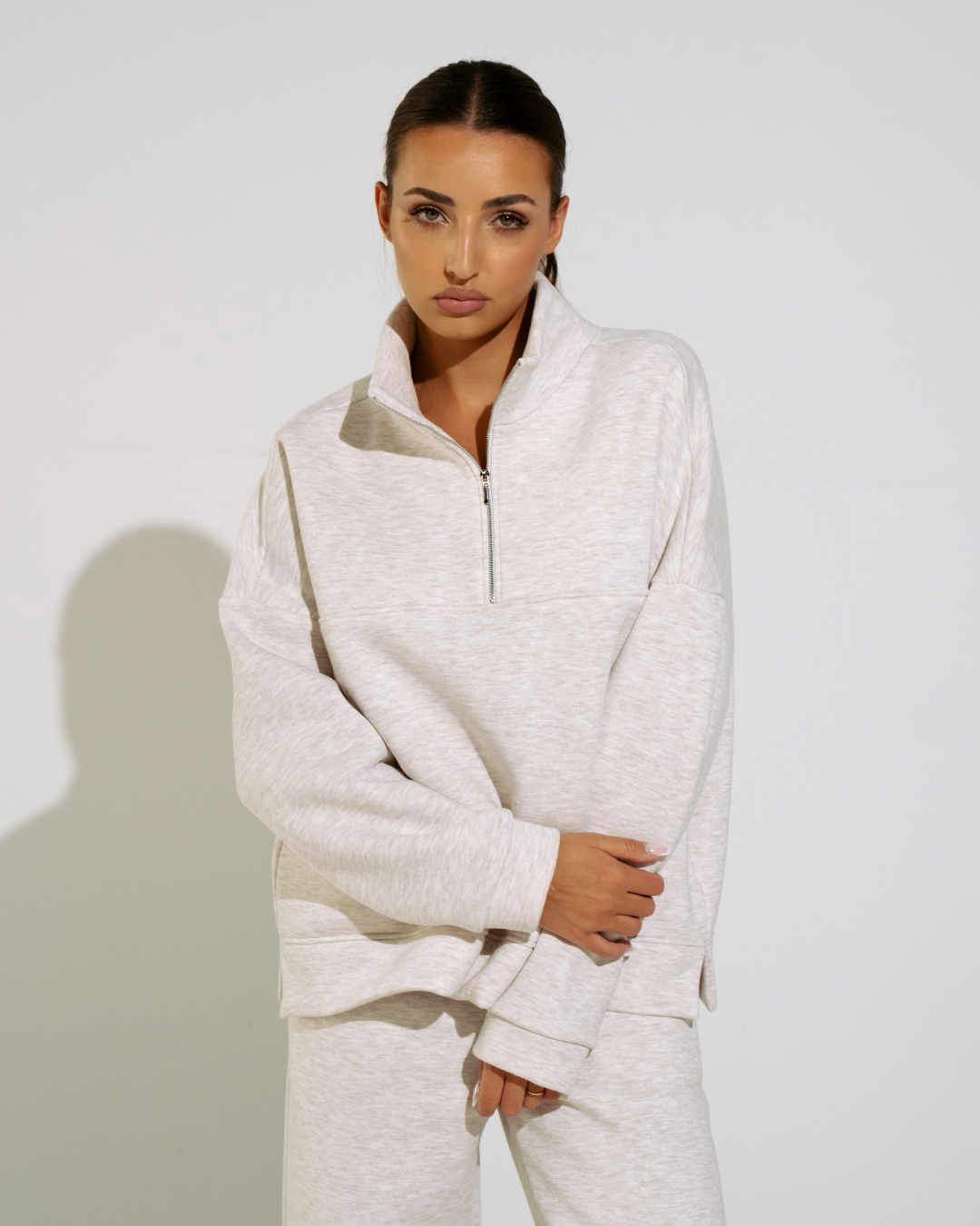 KOMPLET DRESOWY AMINA CREAMY MELANGE