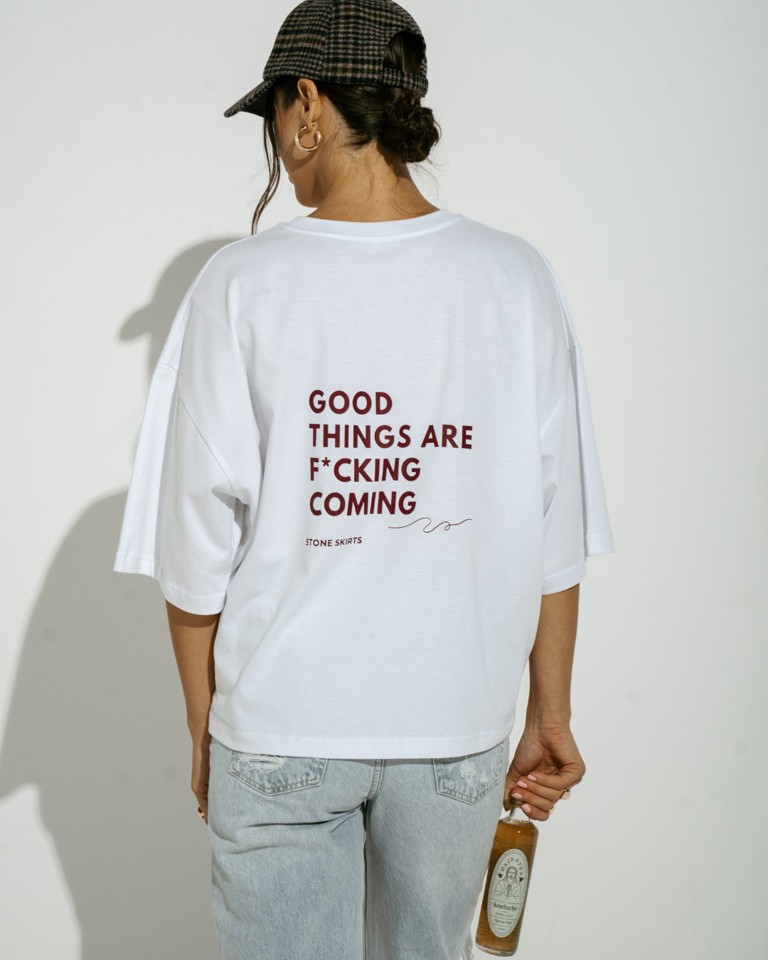 T-shirt Good Things - biała