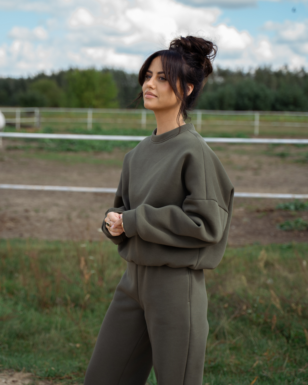 Komplet Anna Khaki Texas