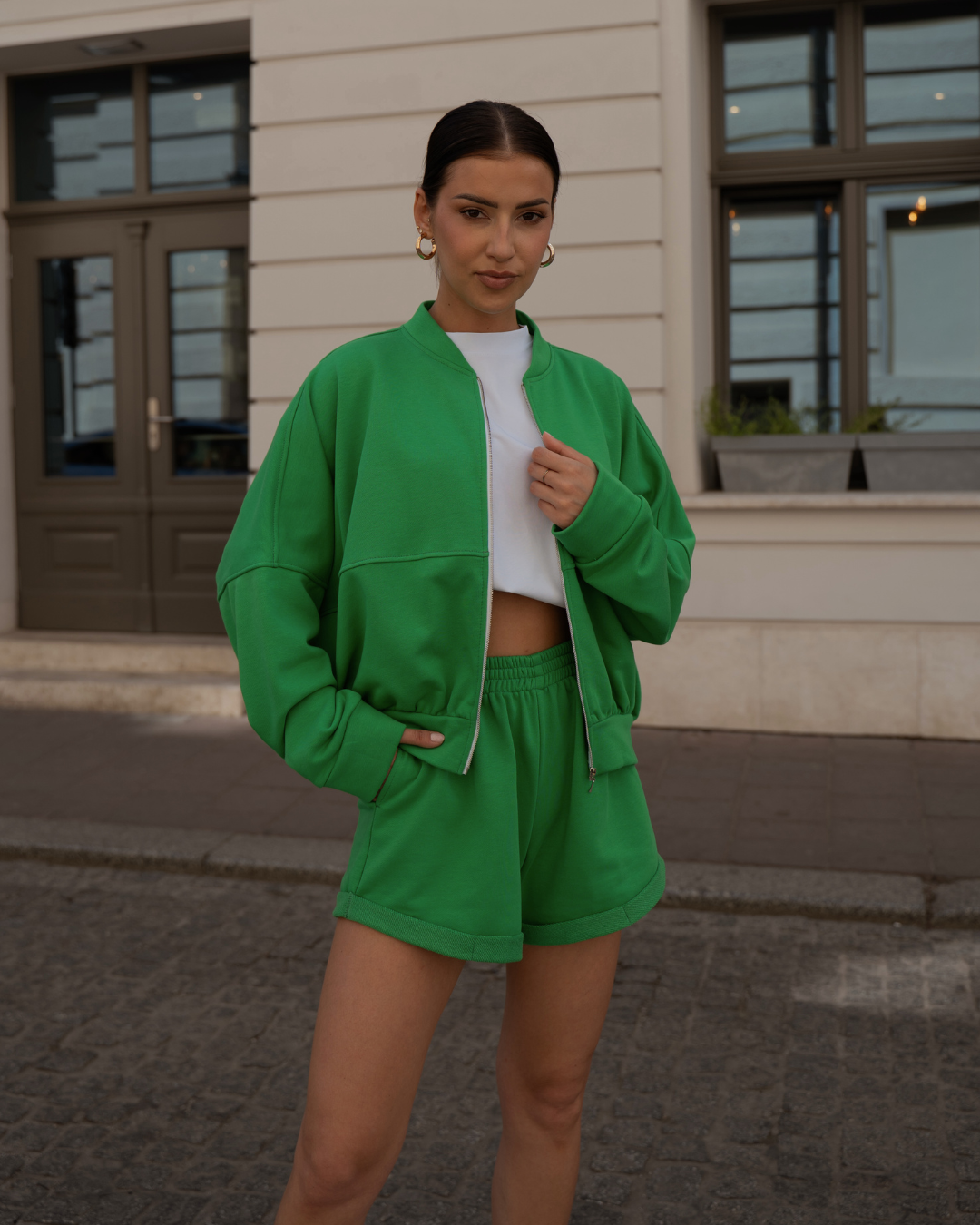 Komplet dresowy Bomber Urban Green
