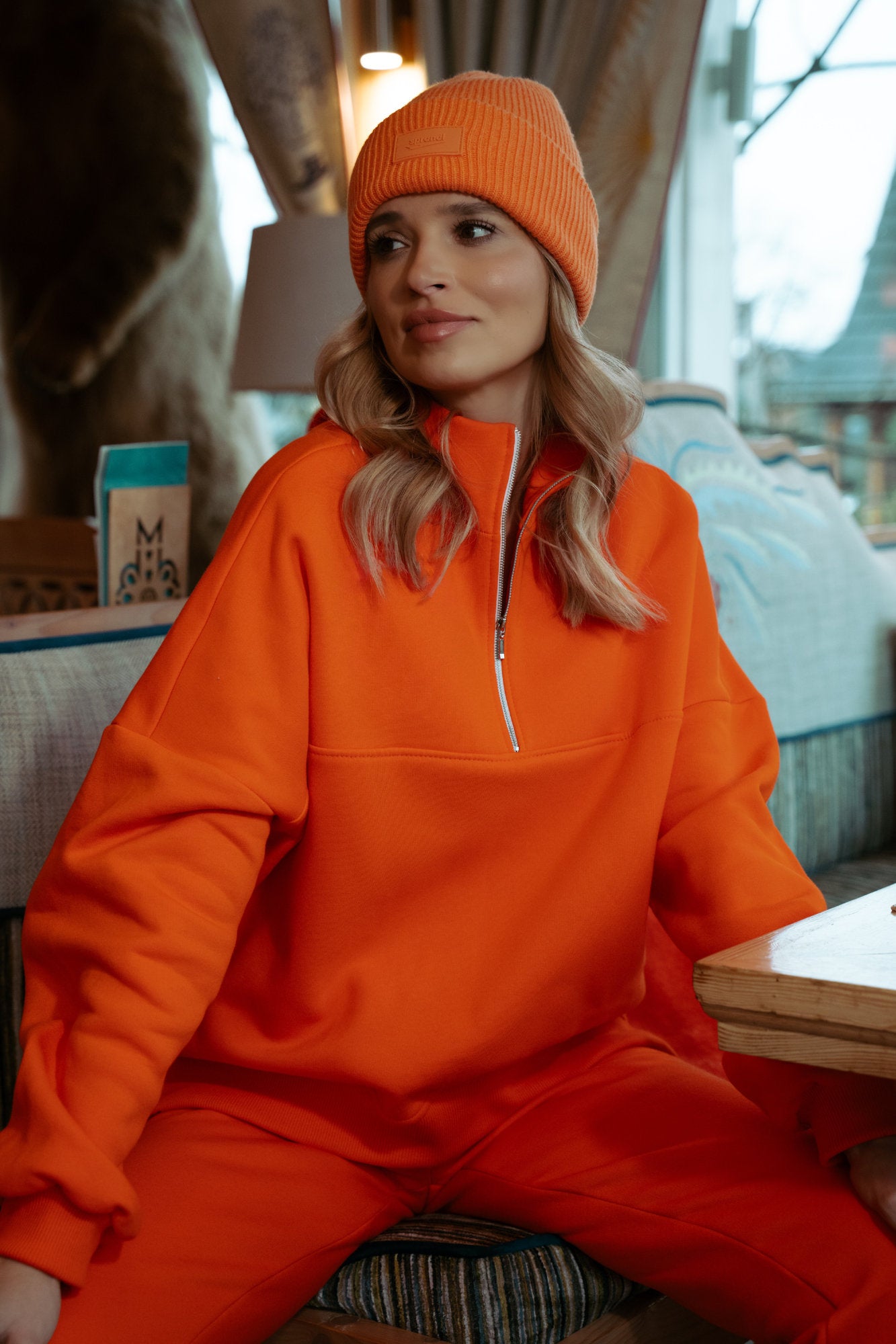 Amina Orange - tracksuit set