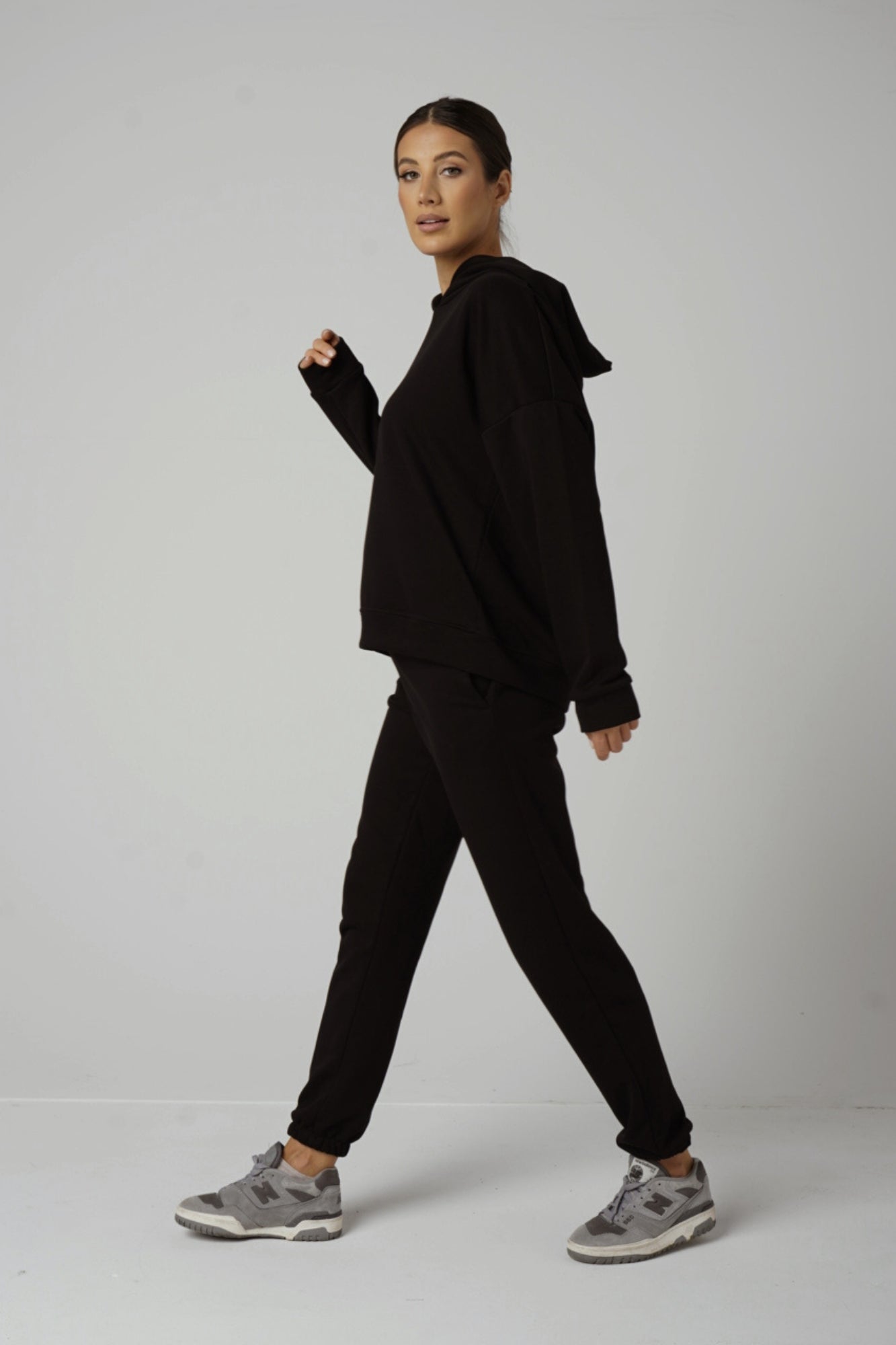 Lisa Czarny - komplet dresowy diagonal