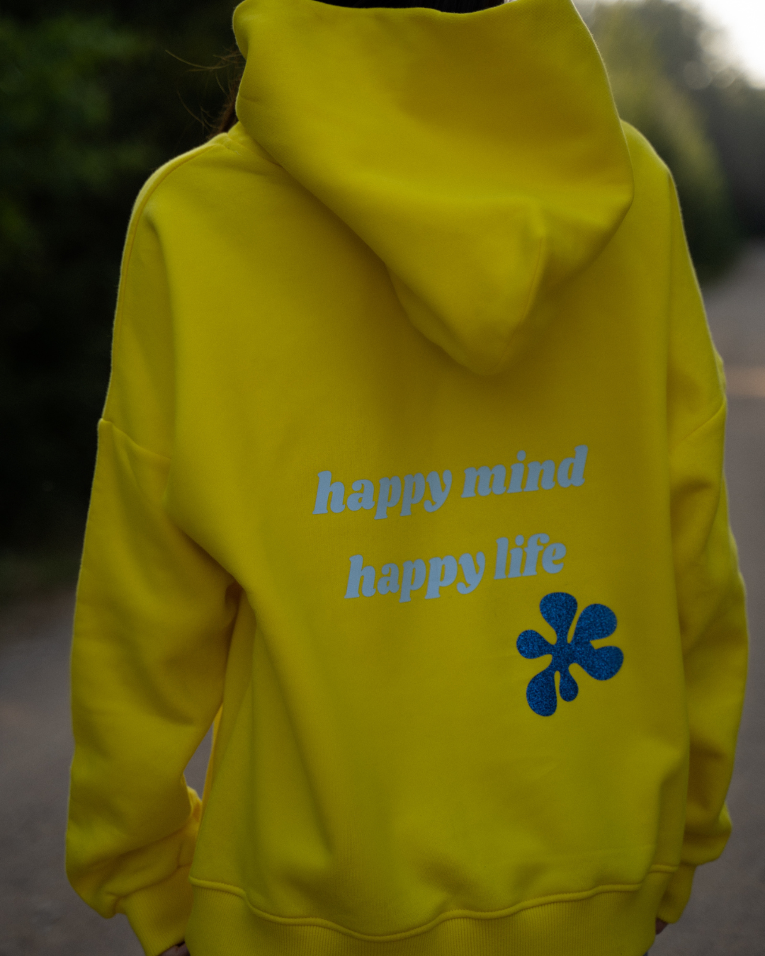 Lisa HAPPY Yellow - bluza dresowa miś