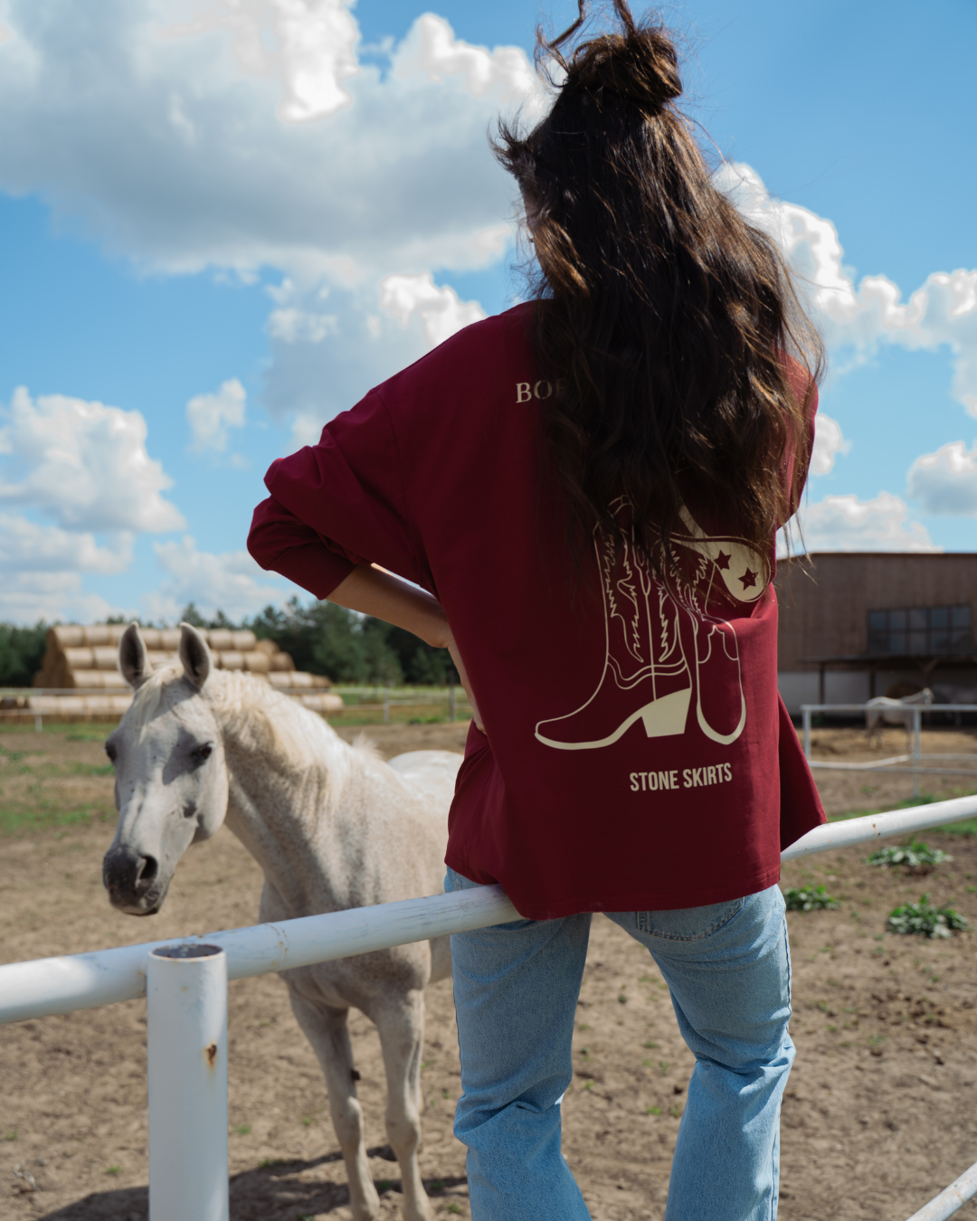 LONGSLEEVE BORDO TEXAS AP