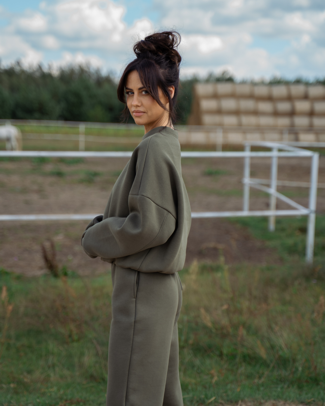 Komplet Anna Khaki Texas