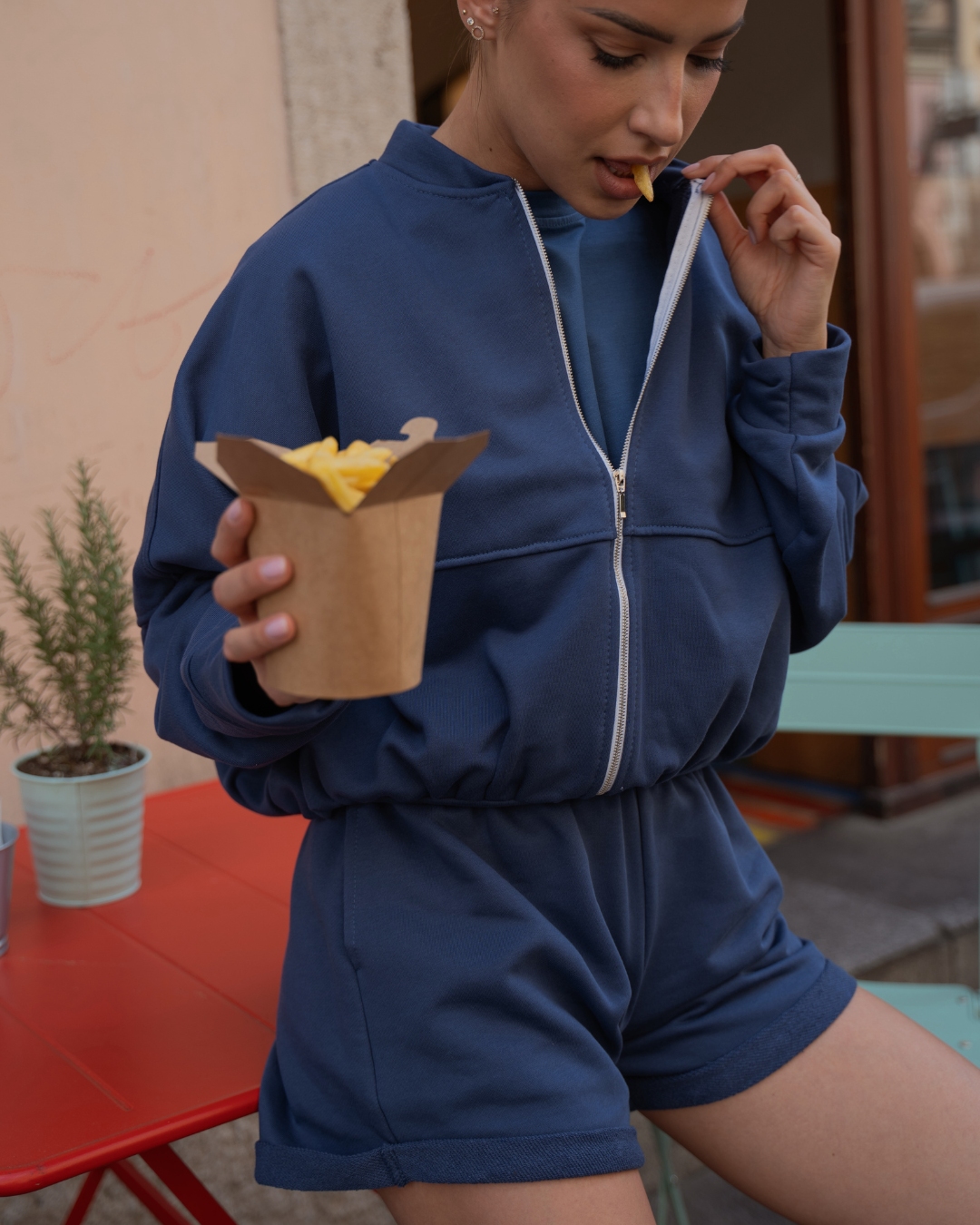 Komplet dresowy Bomber Urban Indigo