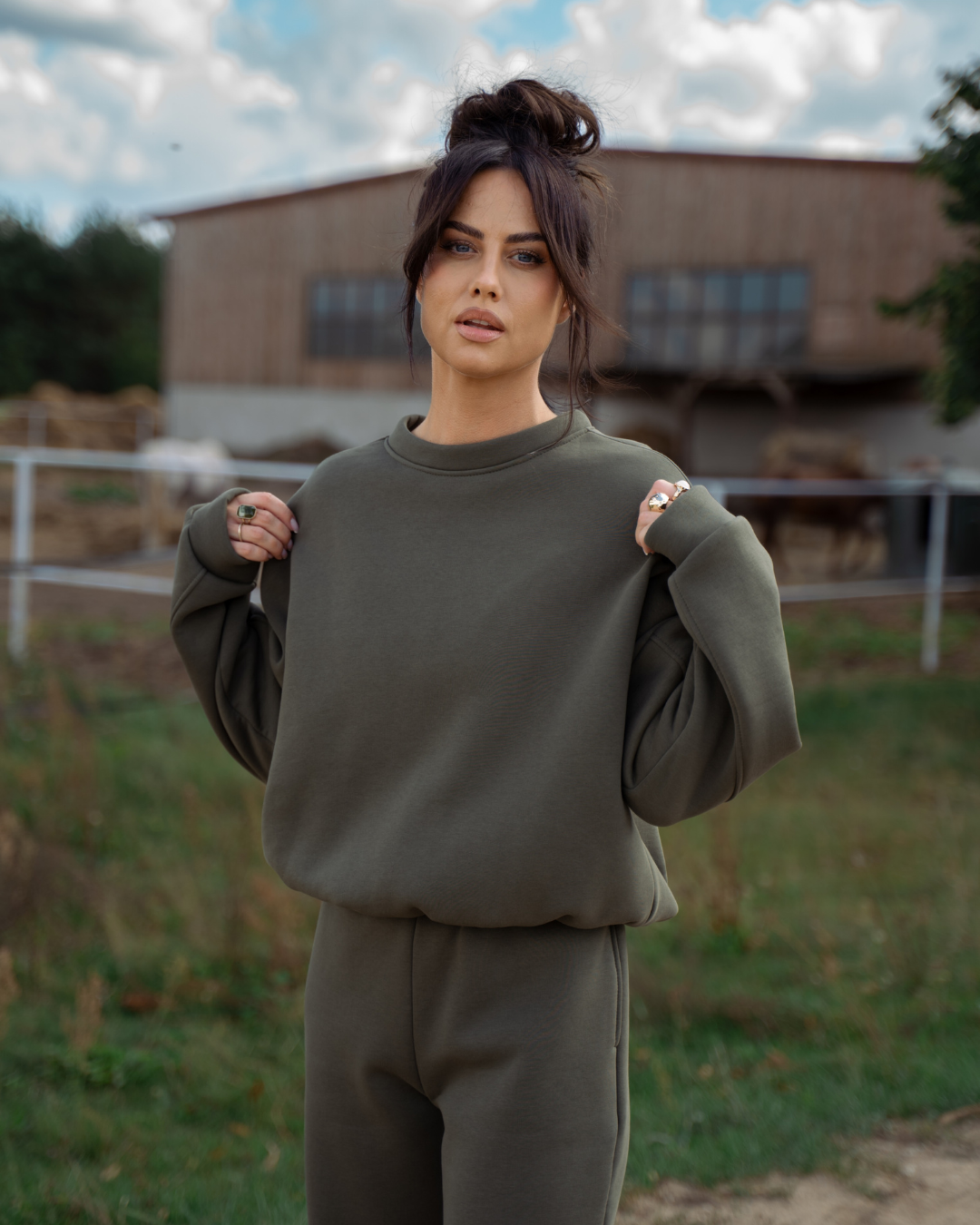Komplet Anna Khaki Texas