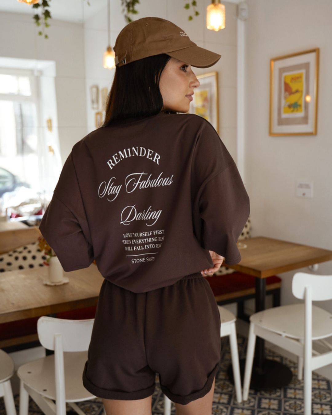 T-Shirt Stay Fabulous Brown