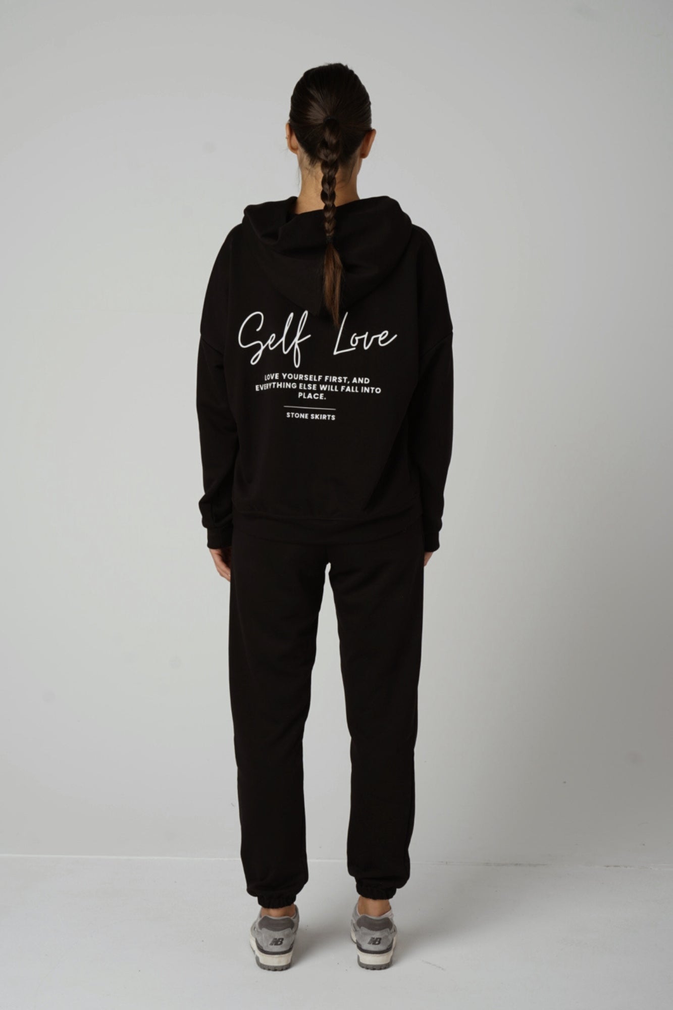 Lisa Czarny - komplet dresowy diagonal