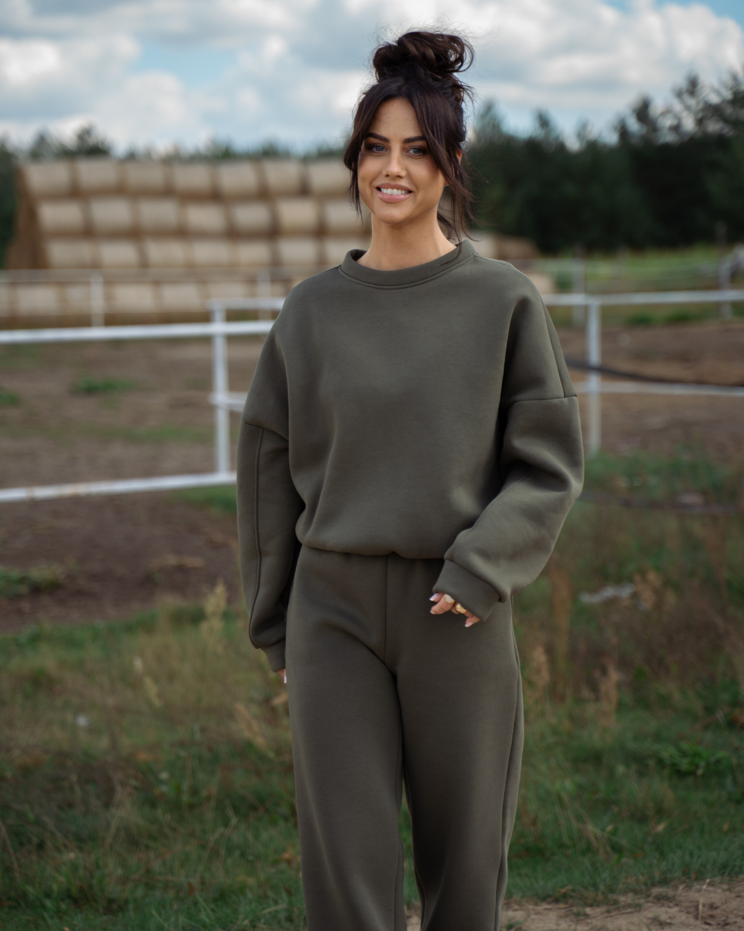 Komplet Anna Khaki Texas
