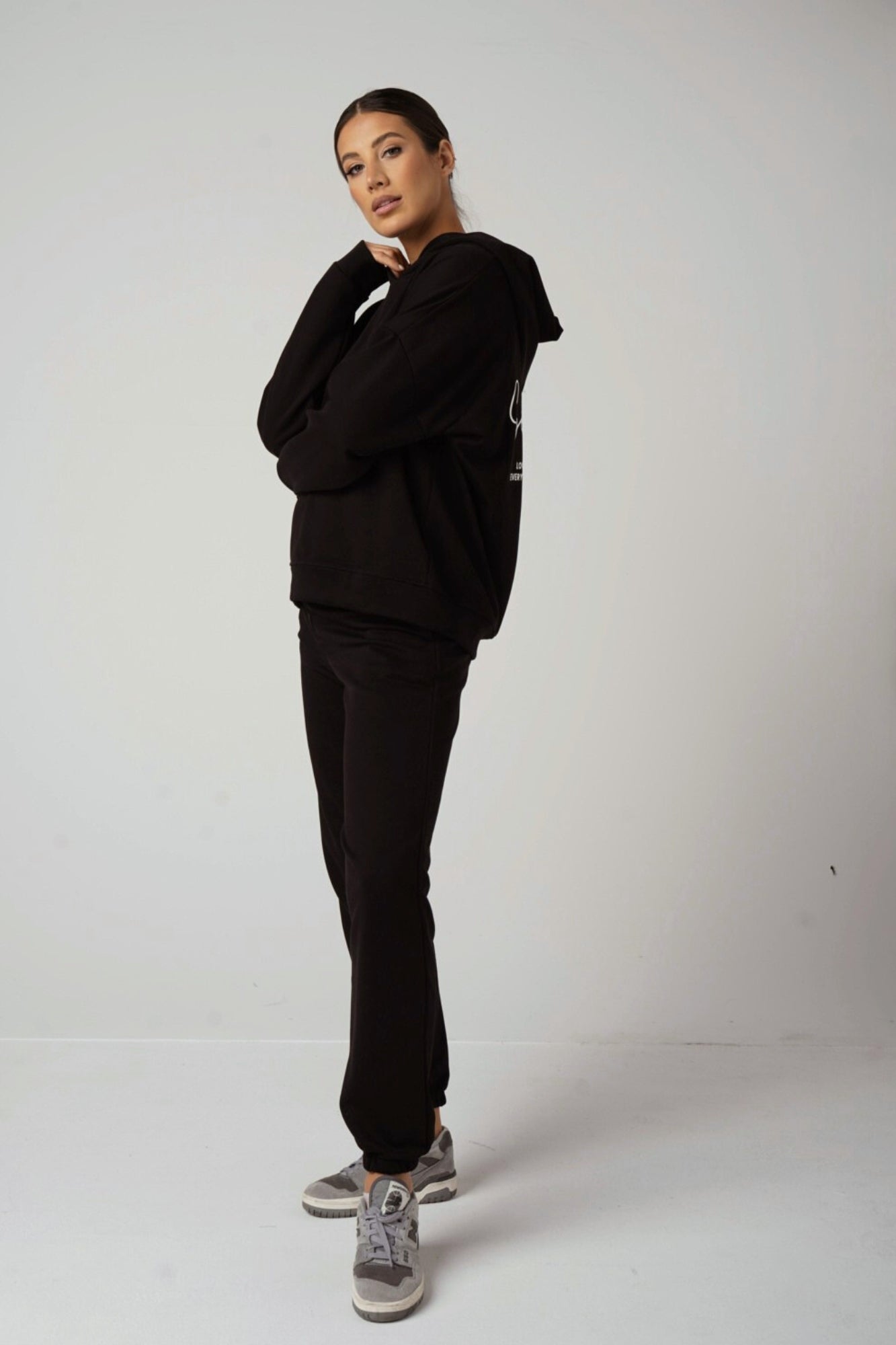 Lisa Czarny - komplet dresowy diagonal