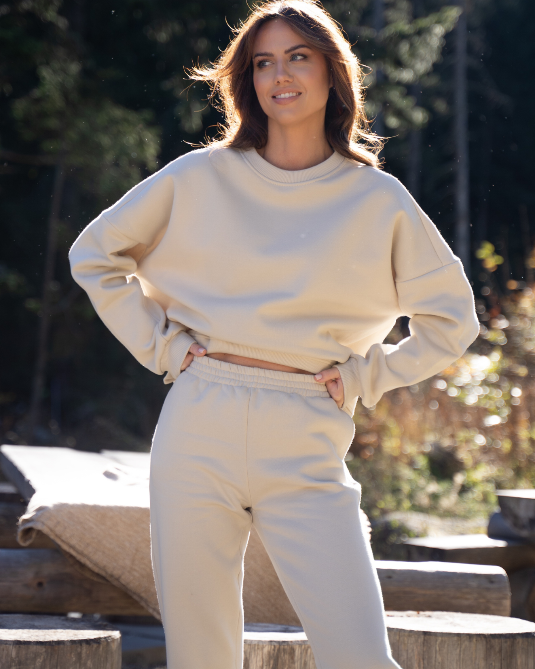 Cornelia Dusty Beige - komplet dresowy