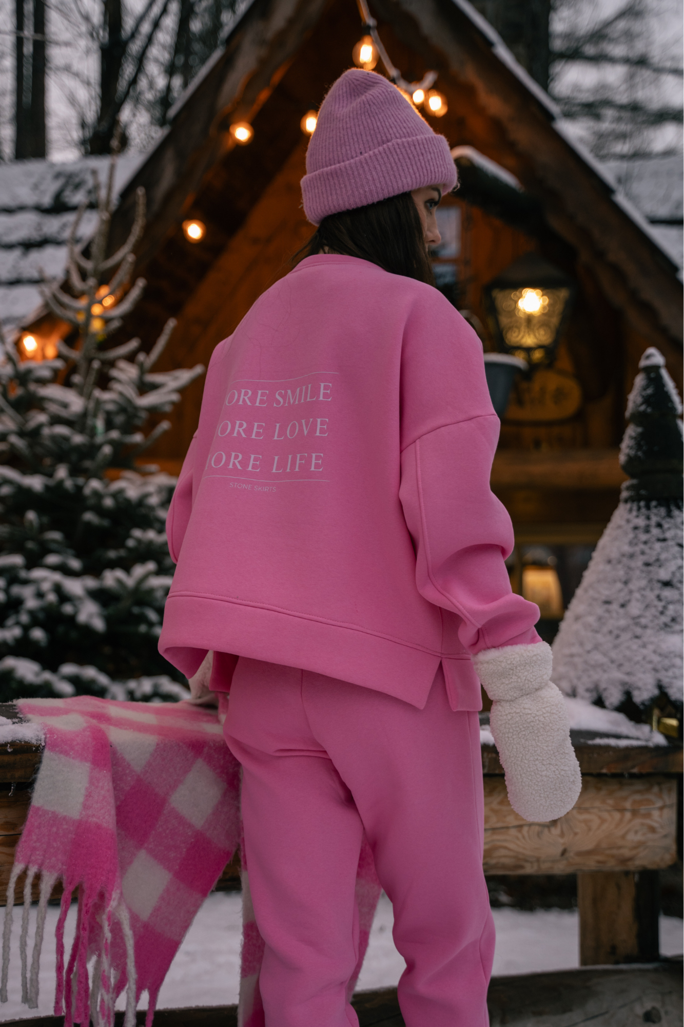 Cornelia Candy Pink - g320 tracksuit set (inscription)