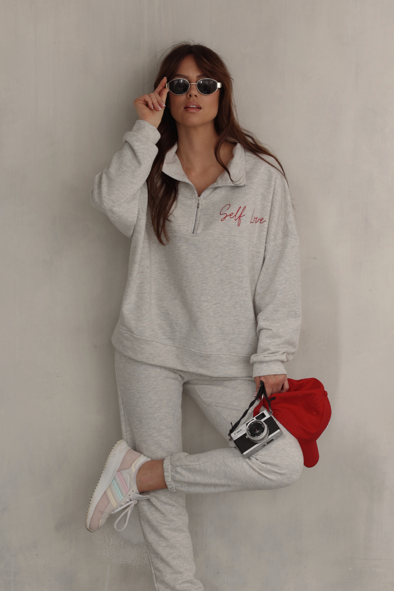 Amina Melanż komplet dresowy diagonal